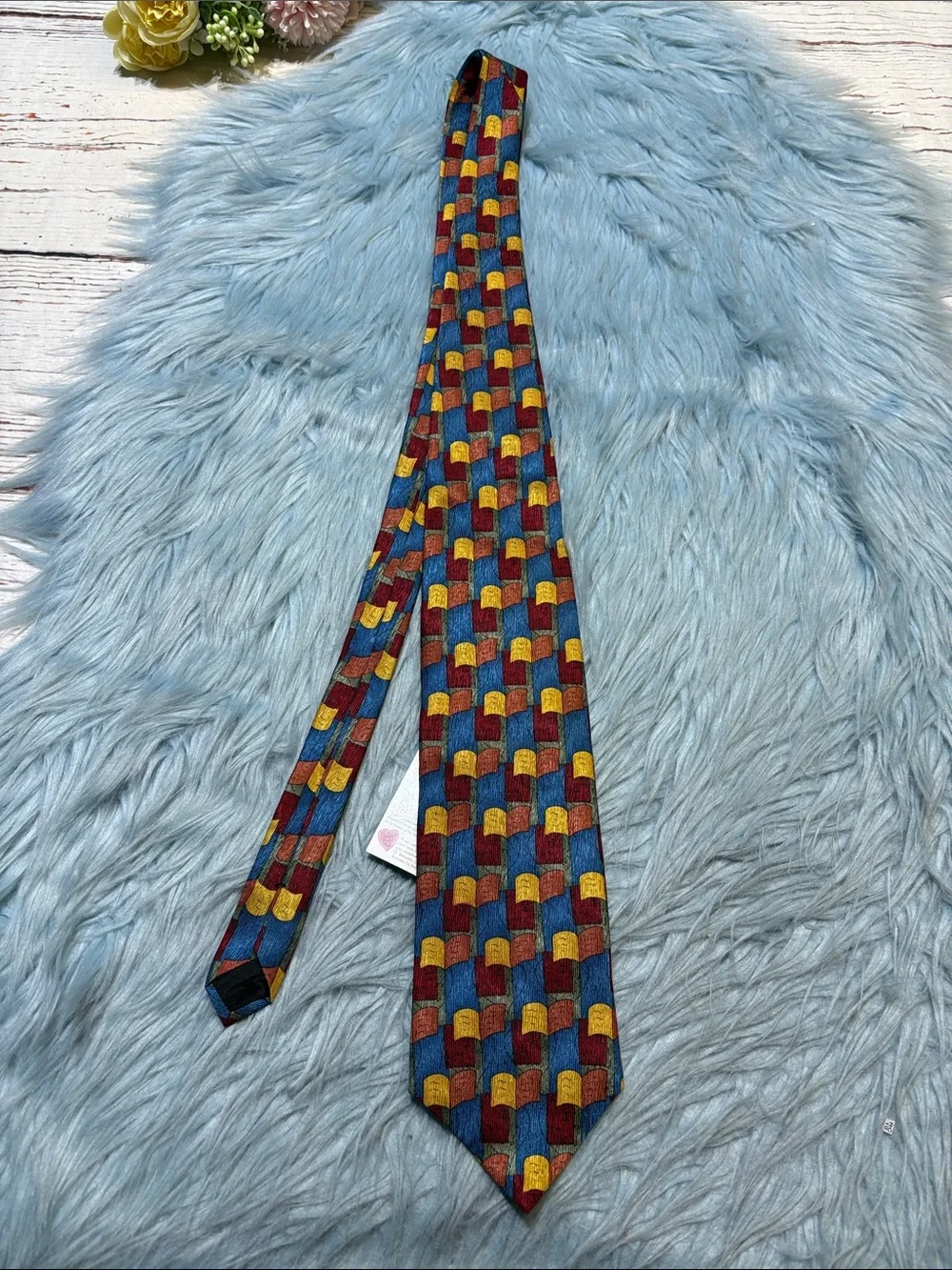 NWT Jos A Bank The Miracle Collection Multicolor Patterned Silk Tie